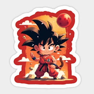 kid goku Sticker